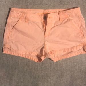 Neon orange shorts